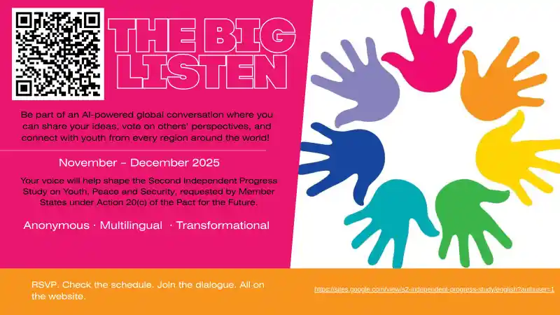 Image Consultations numériques mondiales sur la jeunesse, la paix et la sécurité