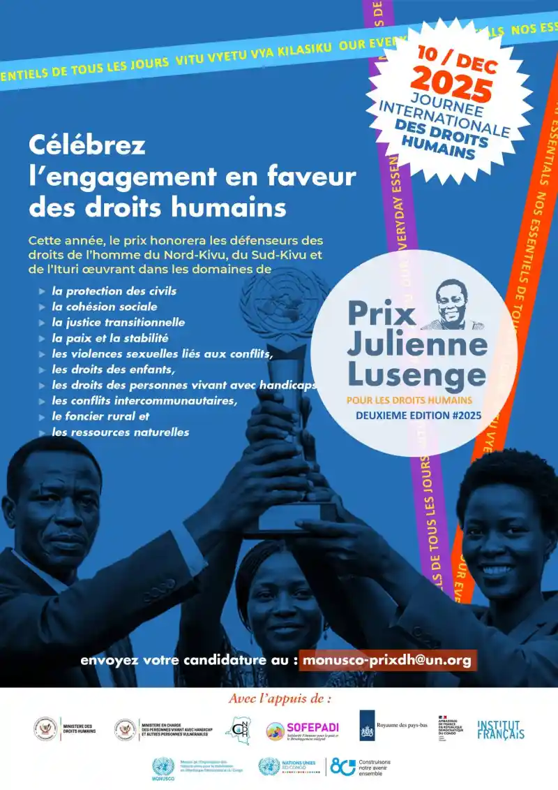Image 2ᵉ édition du Prix Julienne Lusenge pour les droits humains