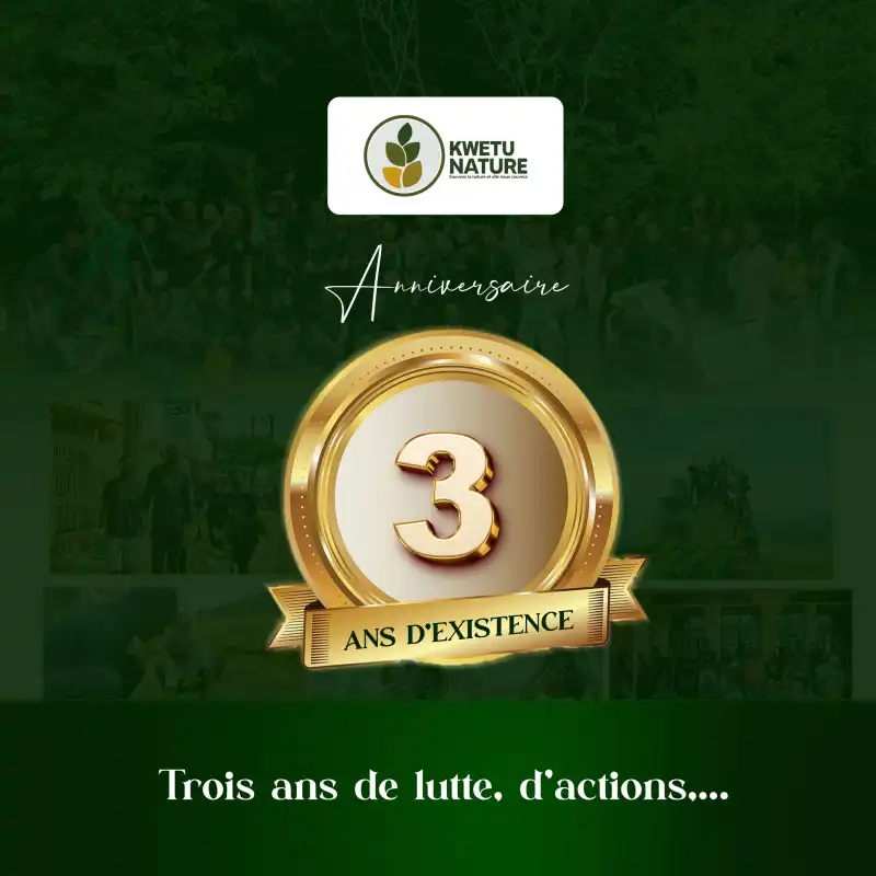 Image #Kwetu_nature🌴🇨🇩

3 ans d'existence

3 ans de lutte

3 ans d'action

La structure de référence hier, aujourd'hui, demain et pour toujours
